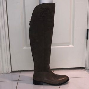 Tory Burch over the knee riding boots suede size 9